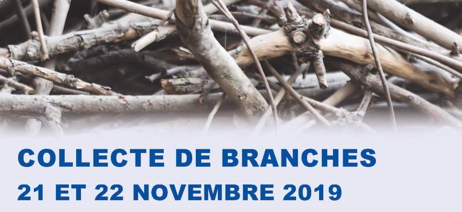 Collecte spéciale de branches les 21 et 22 novembre