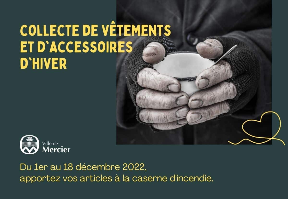 Collecte de vêtements chauds pour les personnes en situation d’itinérance