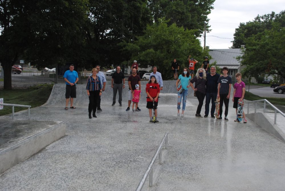 Inauguration du premier skatepark de Mercier