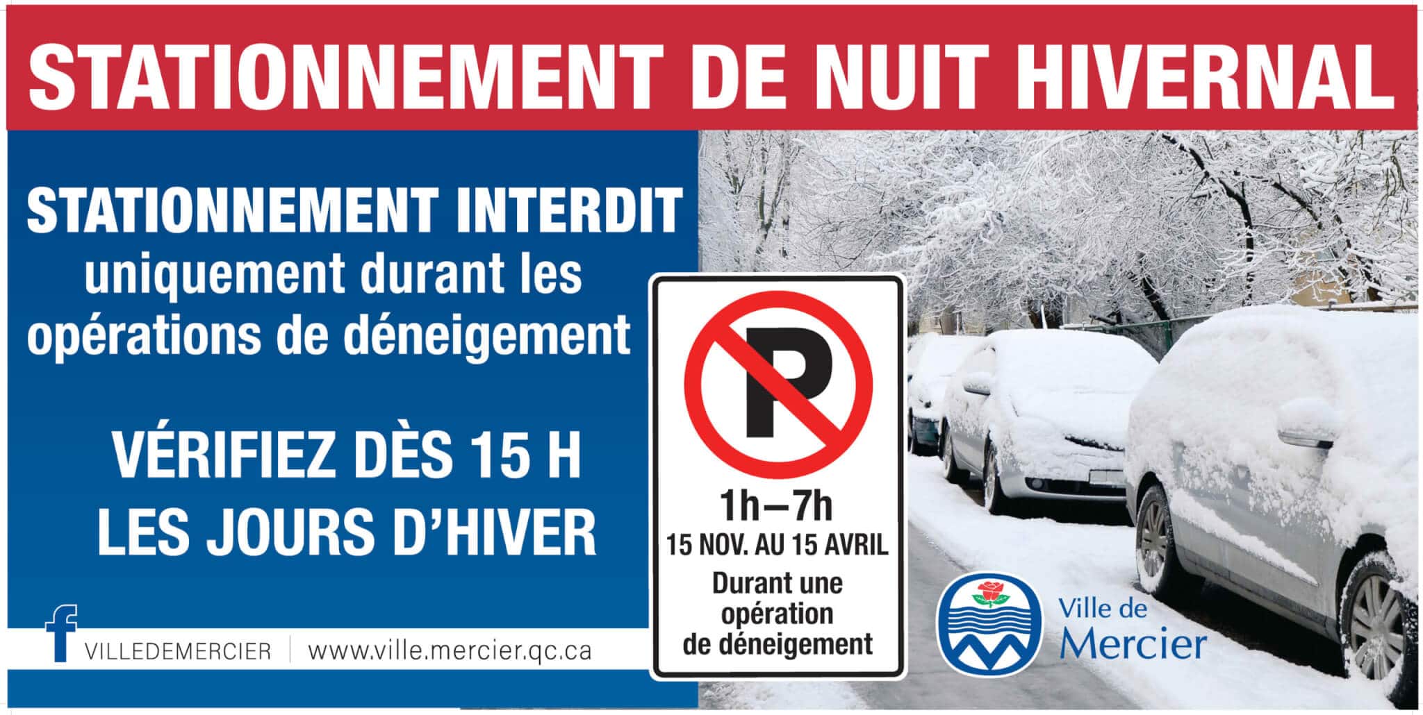 Horaire du stationnement hivernal