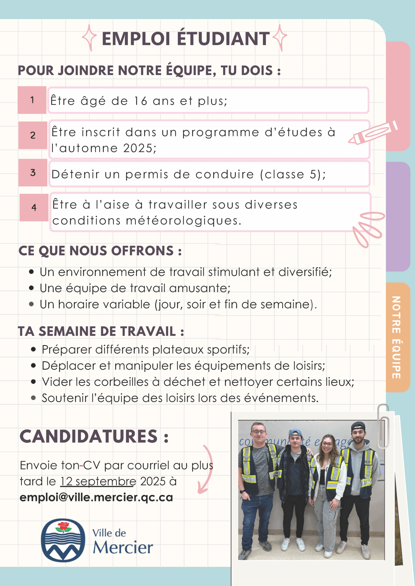 Emploi étudiant