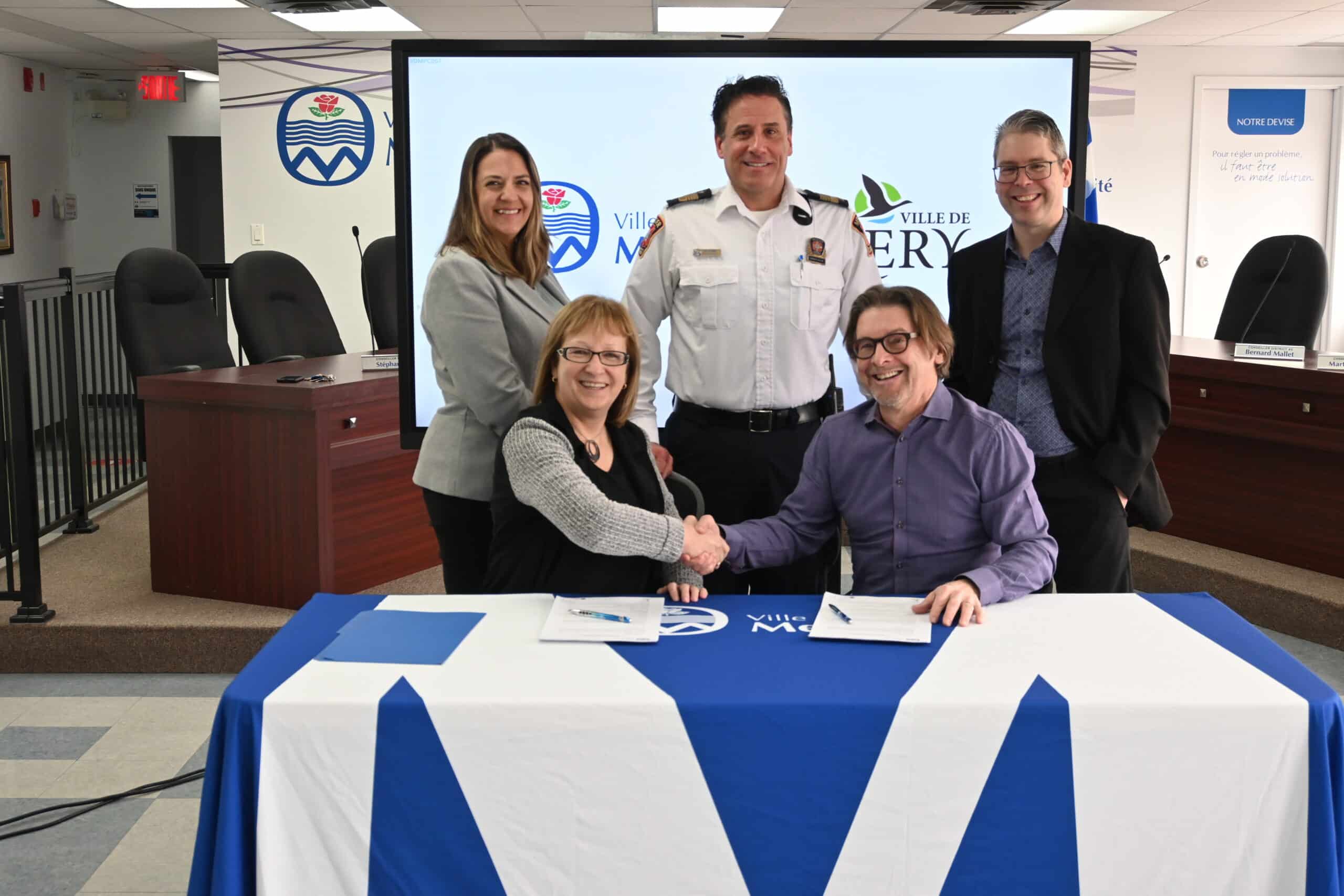 Signature d’une entente intermunicipale pour la gestion du service de sécurité incendie de Léry